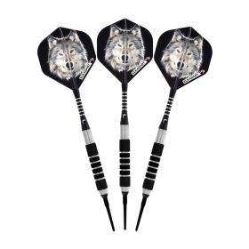 Elkadart 20-1104-14 Lone Wolf Soft Tip Darts Silver with Black Knurling&#44; 14 g